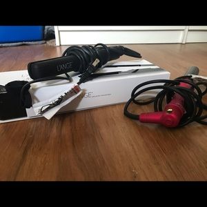 Hair curling iron and straightener